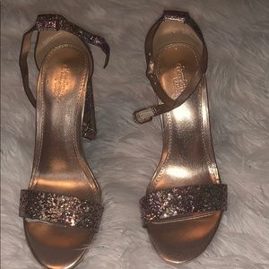4” Charlotte Russe heels. Strap front, open toe!